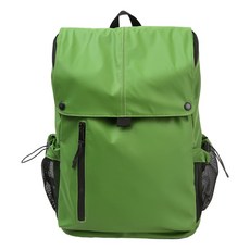 臺灣發貨大容量雙肩包男皮膜防潑水戶外登山旅行包高級感百搭上班通勤背包, 綠色