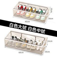 免安裝透明鞋盒收納箱，可折疊床底收納防塵耐重鞋盒, 尼龍單窗鞋盒—PVC大號, 1個