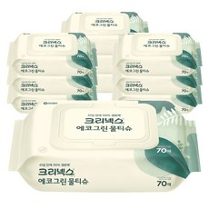크리넥스 에코그린 물티슈 캡형, 70매