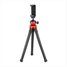 유연한 다기능 삼각대 스탠드 DSLR Tascam DR-40 DR-05와 호환용 다용도 및 내구성이 뛰어난 미니 삼각대, 빨간색