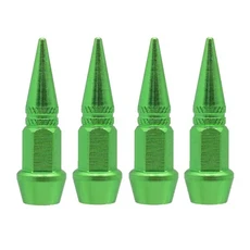 자동차 총알 밸브 캡 오토바이 휠 타이어 방진 커버 45/60mm 스파이크 외장, 10 45MM GREEN