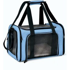 貓包外出便攜大容量兩隻寵物包出行包航空箱狗包貓咪外出包貓籠, 1個, 藍色【43*28*28cm】中號