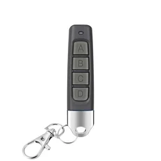50PCS 4CH 원격 제어 433MHz 자동차 키 차고 문 게이트 오프너 원격 제어 복제 복제 코드 4 버튼 송신기, Grey