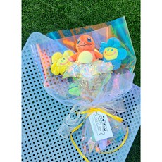 포켓몬 인형꽃다발 파이리 발표회 졸업 연주회 유치원 재롱잔치 학예회 어린이 led, 피츄O