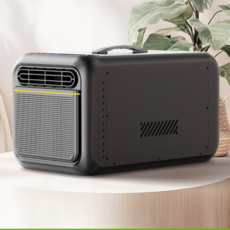[CTK] ZWMI 에어컨 일체형 소형 이동식 220V 240W 선풍기 상하회전 리모컨조절, 블랙