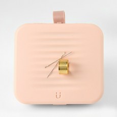 주앤지 휴대용 자석 반짇고리 실 바느질함 세트, 핑크, 1세트