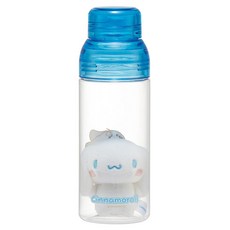 Cinnamoroll 大耳狗喜拿 Slit 水瓶 附吉祥物公仔, 透明 + 藍色, 1個, 480ml