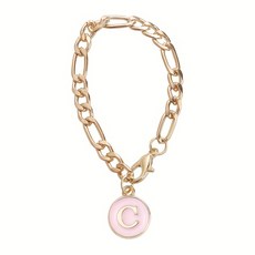 텀블러 장식 체인, 1개, 핑크 T