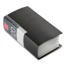 버팔로 BUFFALO CD&DVD 파일 케이스 북 타입 120장 수납 블랙 BSCD01F120BK, 1개, 상세페이지 참조