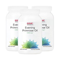 GNC 健安喜 女性月見草油 1300mg 軟膠囊, 90錠, 3個