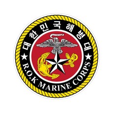 대형 해병대 반사 스티커 고휘도반사 앵카 안전스티커, 1개, 원형