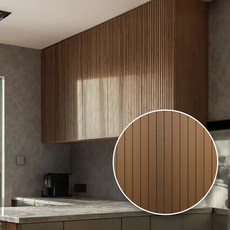 디딤온 접착식 붙이는 템바보드 포인트 시트지 셀프 인테리어 단열 방수 벽지, 브라운 우드