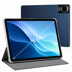 14.1인치 대화면 안드로이드 태블릿PC 4K OLED 12GB RAM 128GB 4G LTE WiFi 12000mAh 유튜브 인강 업무용, Wi-Fi + 셀룰러, 블루