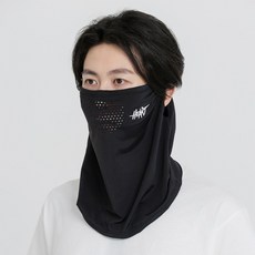 인플리에 UV차단 골프 마스크 쿨 스포츠 마스크, 블랙