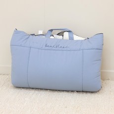 bamiblanc 幼兒園舒適藍色午睡被子組 一體型 四季純棉, 舒適藍色一體成型午睡毯套裝