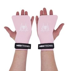와드프렌즈 스파이더그립2 S버전 노핑거 크로스핏 그립 헬스장갑 좌우세트 + 시그니처 메쉬백, 핑크, 1개