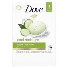 Dove 多芬 涼感保濕香皂 小黃瓜綠茶香, 106g, 4塊