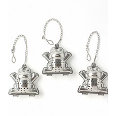 다시망 찻잎 거름망 인퓨저 3p세트(개구리) DP74648, 1개