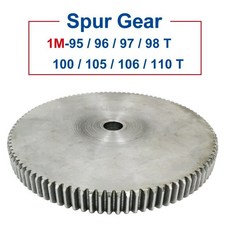평기어 1 피스 스퍼 기어 1M95 96 97 98 100 105 106 110T 러프 홀 10mm 휠 45 카본강 소재 모터 두께, 04 98 Teeth-Bore 10mm, 04 98 Teeth-Bore 10mm