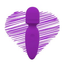 Apowand 미니 완드 마사지기 소형 휴대용 어깨 x 조용한 목 바디용 1.2인치)] [11 등 마사지기 3cm(4.3 무선 충전식 방수 개인, Purple, 1개