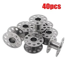 재봉틀 코일 롤러 금속 보빈 실크 감기용 스풀 재봉 부품, 1개, 2. 40pcs