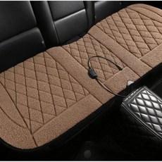 자동차 전기 난방 패드 자동 앞 뒷좌석 가열 커버 쿠션 히터 겨울 캐시미어, 1개, 6. brown-B