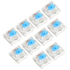 10Pcs 기계식 키보드 스위치 MX 키보드용 축 풀러 + 키 풀러를 사용한 파란색 DIY 교체정상형