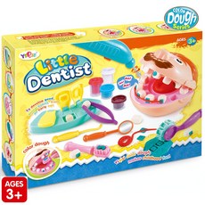 하늘썬별 리틀 치과의사 잡스쿨 도우 점토놀이 yiqis68183, 1개