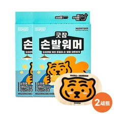 동국제약 굿잠 손발워머 무직타이거 콜라보 10입 손발워머 핫팩 손발 핫팩 밴드형 신발형 수족냉증, 2개