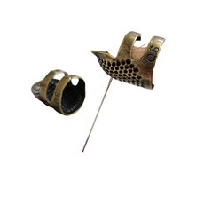 싱거골무 구리 재질 DIY 바느질 핑거홀더 쏙템, 1개