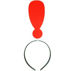 코믹 특수기호 머리띠 (느낌표), 단품, 단품