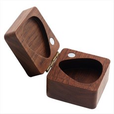 기타 픽 박스 월넛 기타 픽 스토리지 케이스 홀더베이스 우쿨렐레 악기 액세서리 선물 선물