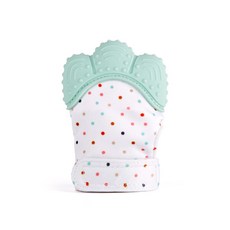 雪倫小舖 嬰兒矽膠磨牙手套 - 無毒無味，幫助寶寶牙齒萌發 (多色可選), 綠, 1個, F