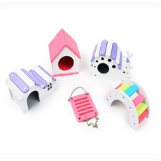 에브리띵샵 햄스터용 집꾸미기 장난감 햄스터케이지, 소굴 핑크