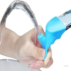 WSMall 실리콘 양치 수도꼭지 유아용품, 1개, 블루