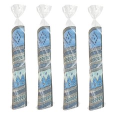 Klmnop 4피스 플라스틱 러그 보관 가방 10개 최대 1.5m x 2.1m(5피트 x 7피트) 러그에 적합 4.5mm 튼튼한 방수 러그 보관 가방 이동 보관 배송을 위, Klmnop 4피스 플라스틱 러그 보관 가방 10개,