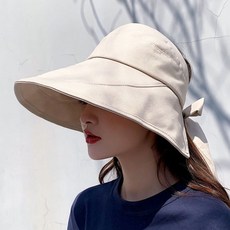 은창)올어라운드 백밴딩 리본 선캡 썬캡 모자 여름