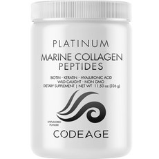 Codeage 白金海洋膠原蛋白肽無味粉, 1個, 326g