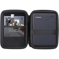 캐논 SELPHY QX20 스퀘어 QX10 컴팩트 포토 프린터 보호 여행용 보관함블랙과 호환되는 JINMEI 하드 EVA 휴대용 보관 케이스, black