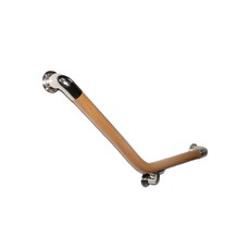 海夫 無障礙V型斜臂式安全扶手 浴室防滑扶手 長者孕婦助力扶手, 1個, 木紋