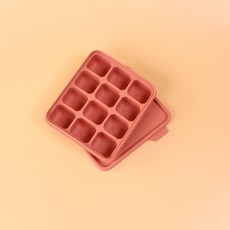홍스마마 플래티넘 실리콘 이유식 큐브 이유식 준비물 얼음틀 아이스몰드 아이스 트레이 실리콘 몰드 마늘틀, 1개, 인디핑크, 30ml