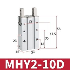 MHY2-20S 手指氣缸 機械手氣缸, 1個, MHY2-10D精品