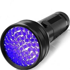 【七彩翡翠】台灣現貨紫光燈紫外線手電筒，寵物糞便/污漬檢測專用，居家清潔好幫手, 1個, Black