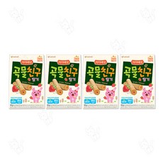 아이배냇 산양유아식 [아이배냇] 곡물친구 4종세트, 딸기 4개, 40g, 4개