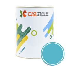 디오페인트 광택스 가구 방문 몰딩 수성 반광 페인트, 1개, 1L, 비비드27(사파이어)