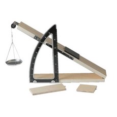 나무경사보드 각도조절 마찰력 실험장치 체험놀이세트 경사로슬로프 실험놀이교구, 1세트