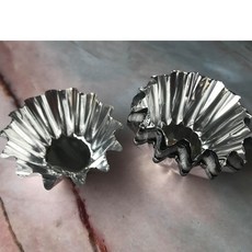 糖軒町 鋁箔小朝顏杯 烘焙專用 一次性使用 方便衛生, 100個, Silver