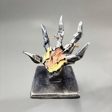 死亡擱淺開羅爾晶體擺件，遊戲手柄手機支架，桌面樹脂工藝品，臺灣出貨, 黑金色, 1個