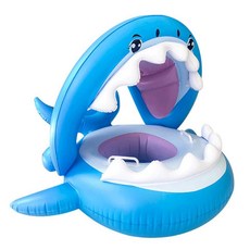 상어 튜브 대형 수영장 물놀이용 캐릭터 그늘막 포함, 캐노피 샤크, 1개