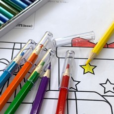 투명연필캡 연필보호커버 6개입세트